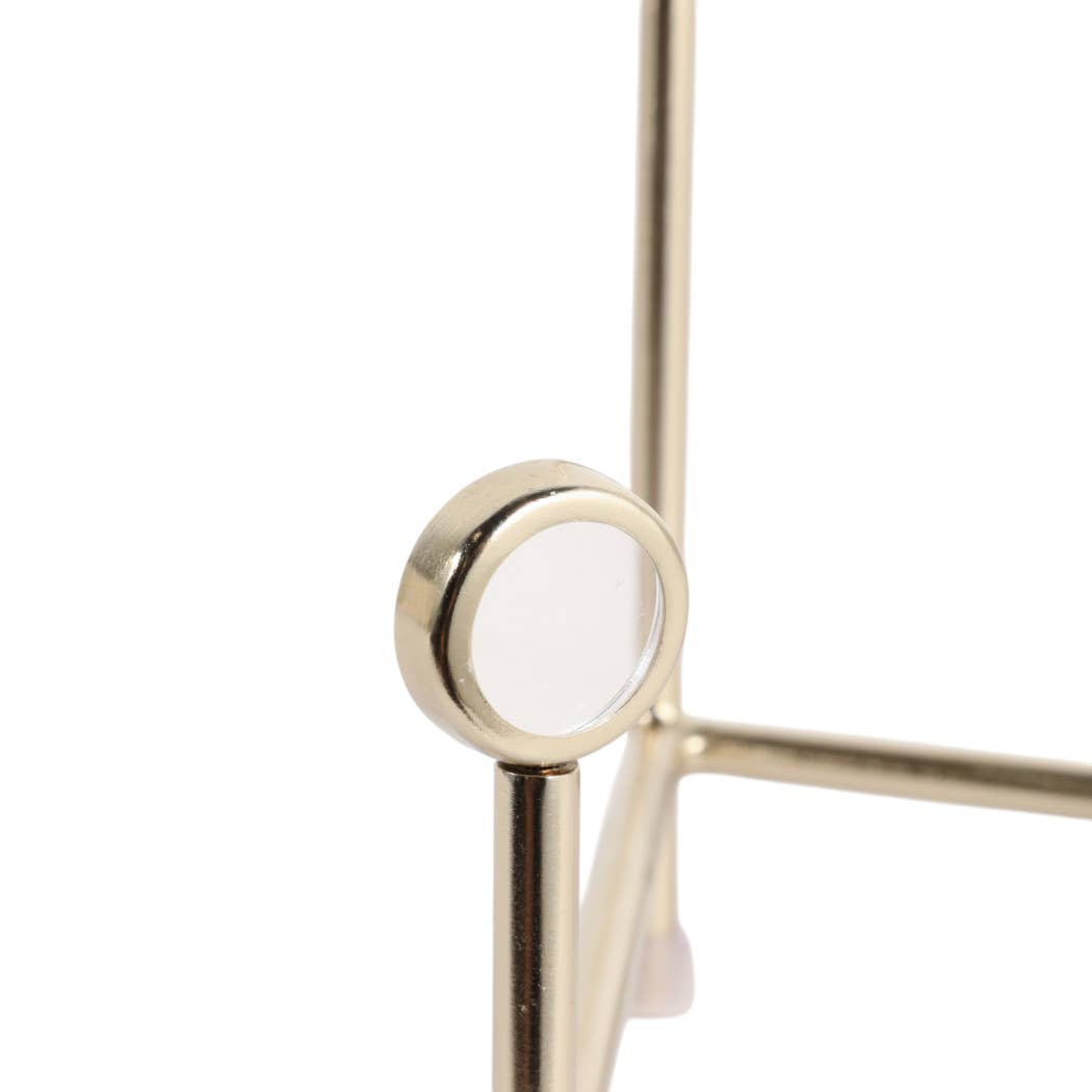 Decorative Object - Gold Metal Acrylic Easel Stand, 13 in.