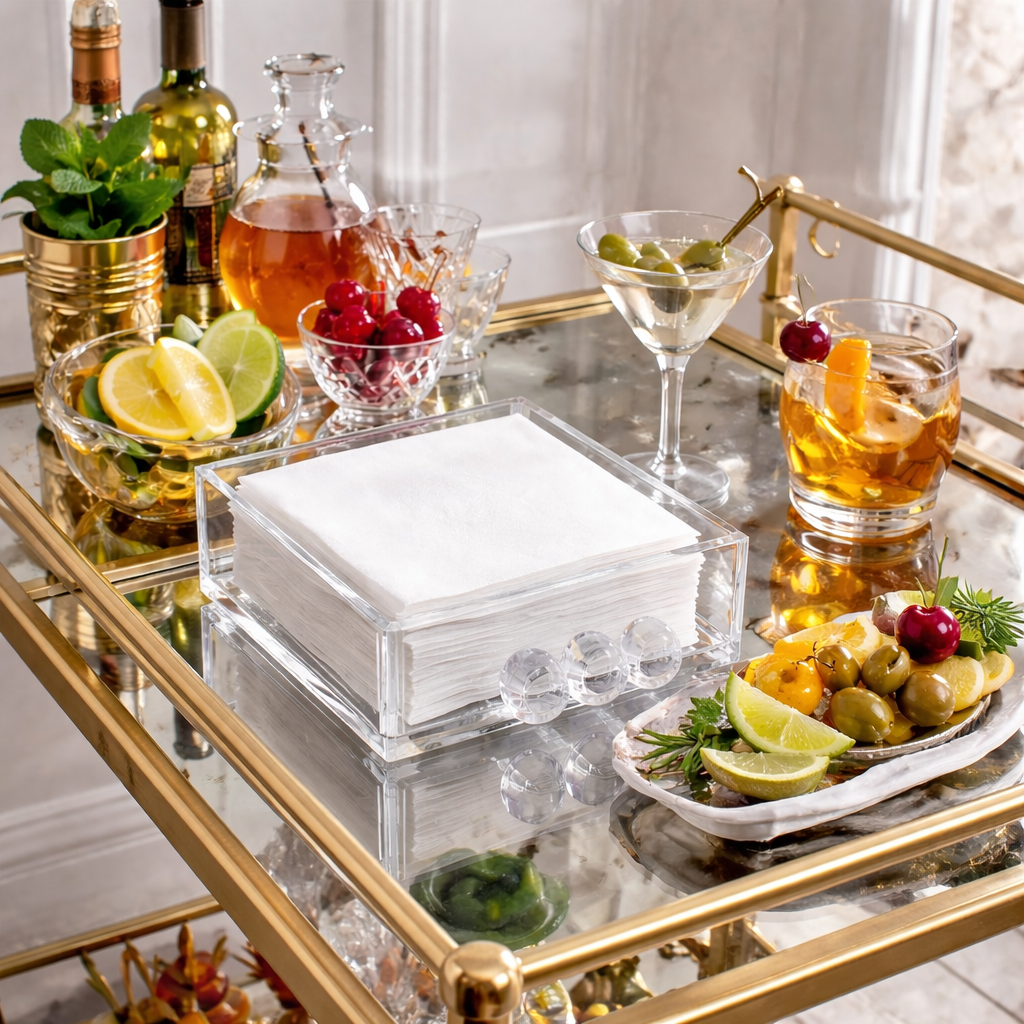 Cocktail Napkin Holder, Bubble