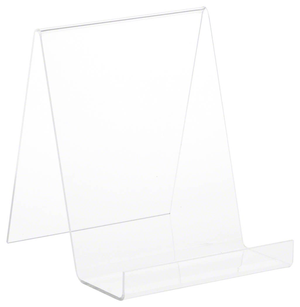 Bard's Clear Acrylic Flat Back Easel with 2.5" Box Ledge