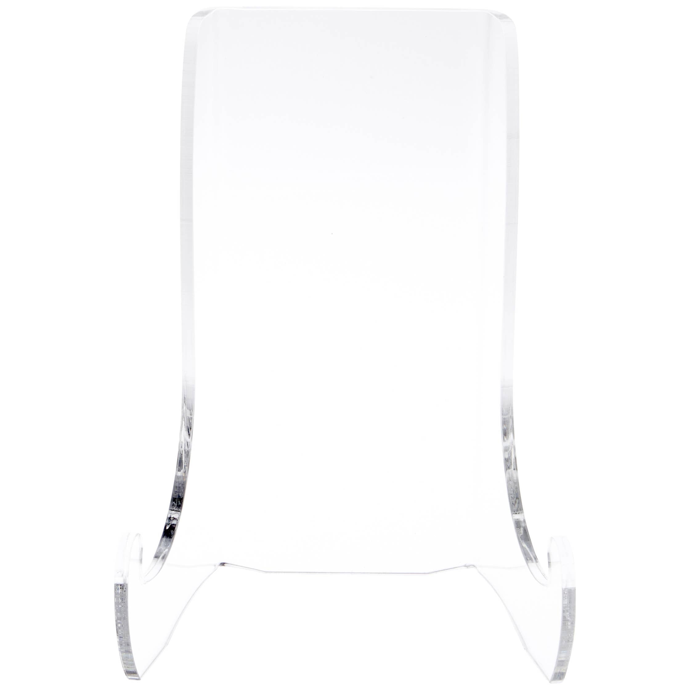 Bard's Clear Acrylic Flat Back Display Easel, 7.5" High