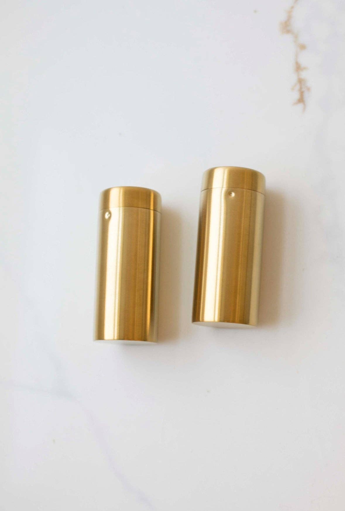 Auric Gold Stainless Steel Salt and Pepper Shaker Set