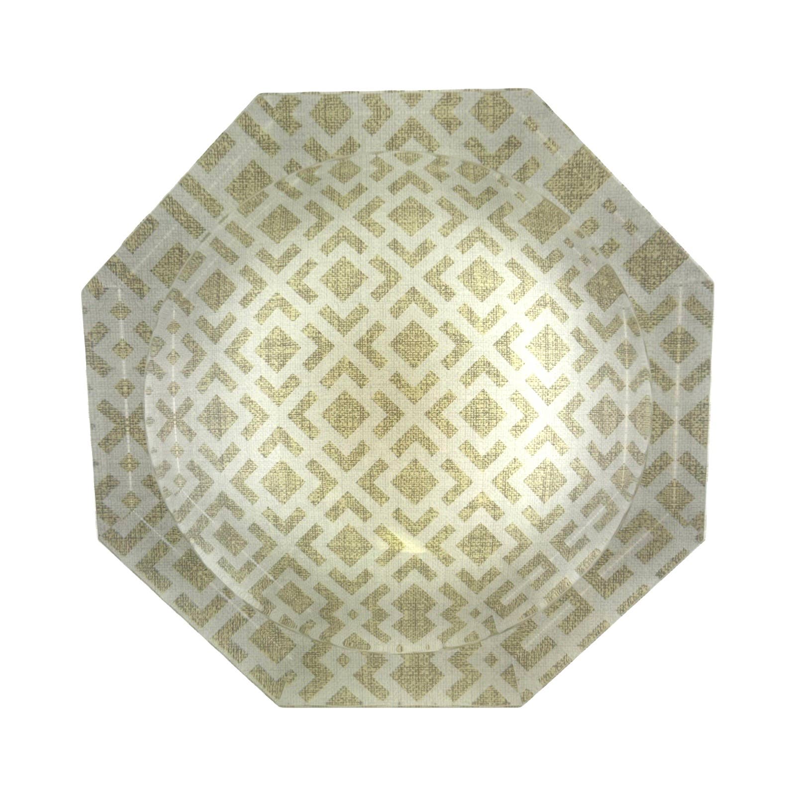 Octagon Acrylic Bowl, Woven