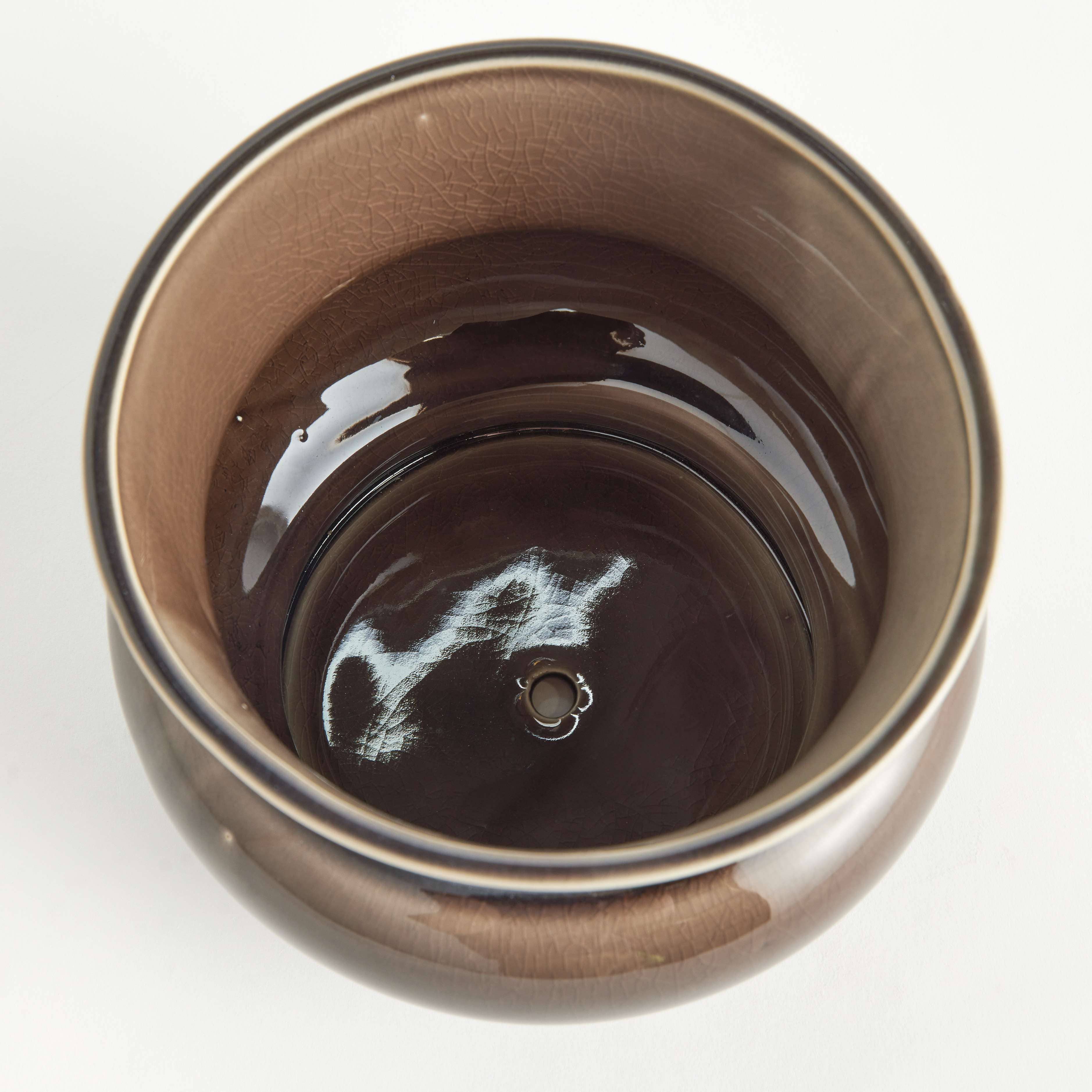 Cora Brown Reactive Glaze Ceramic Garden Pot