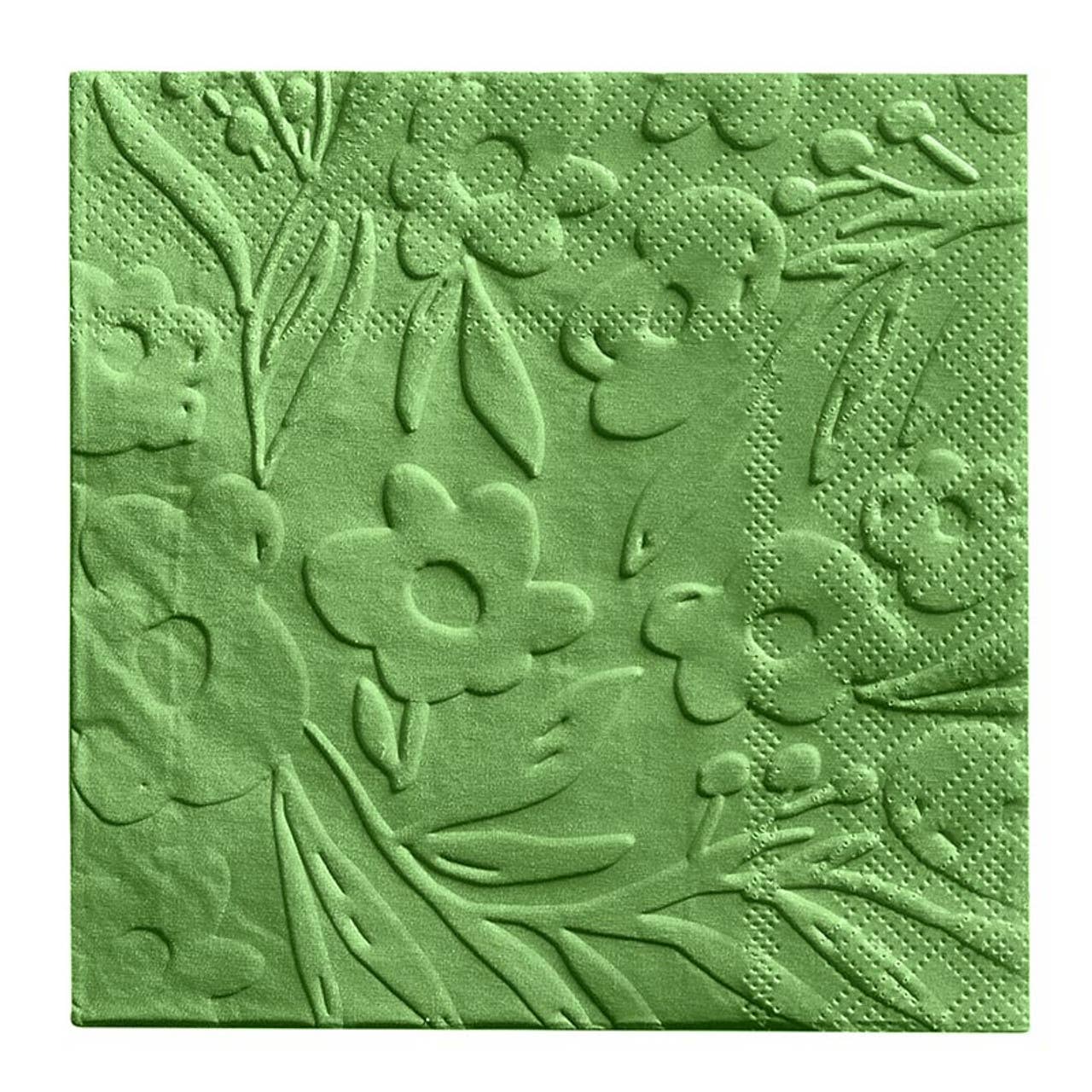 Embossed Cocktail Napkins - Flowers: Material