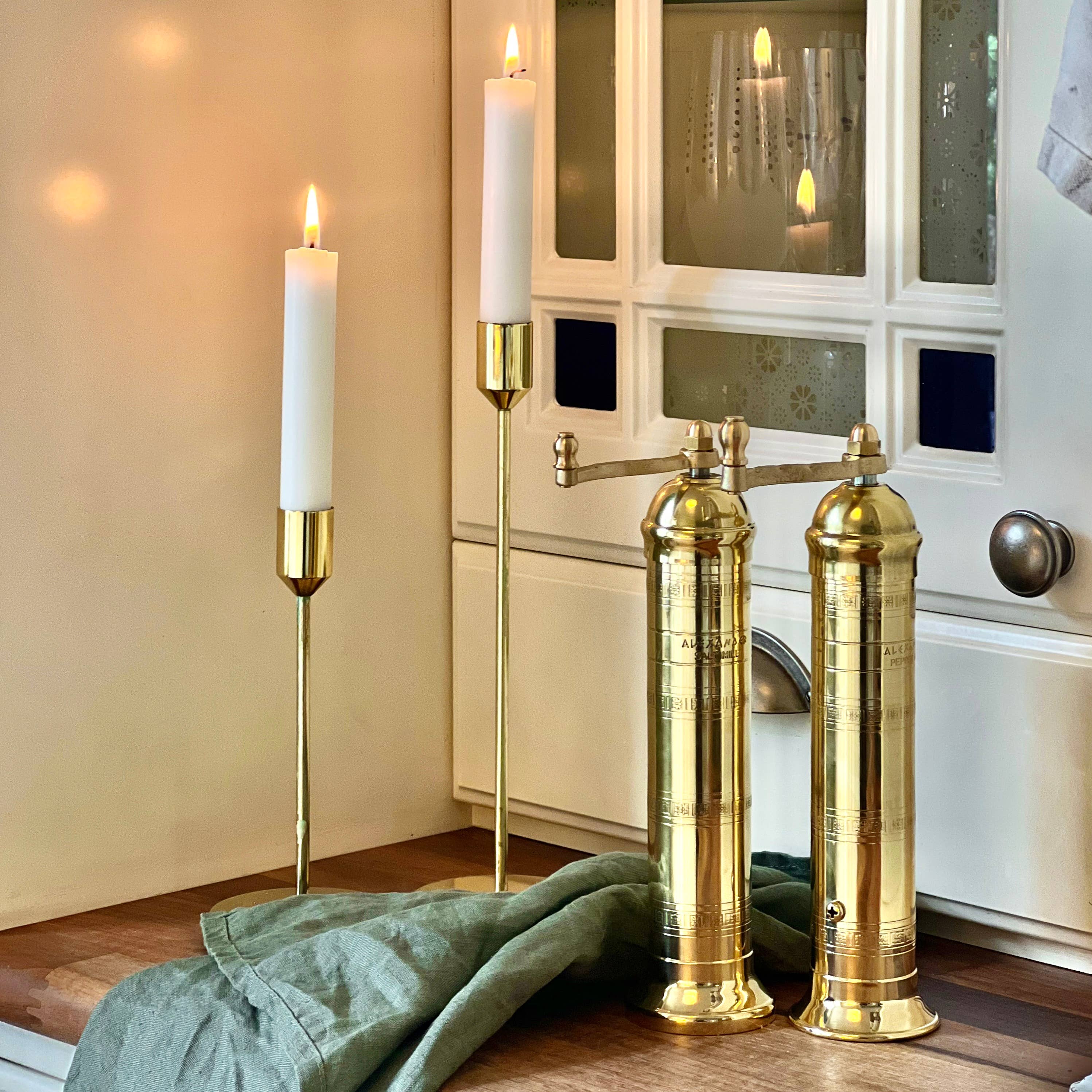 The original 'Brass Mill' - 8" salt grinder