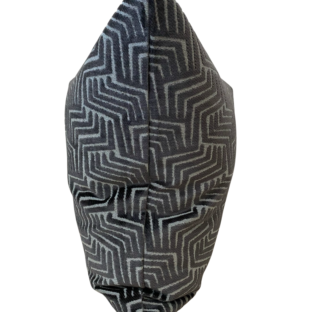 Black Velvet Cut Pillow: 18"x18"