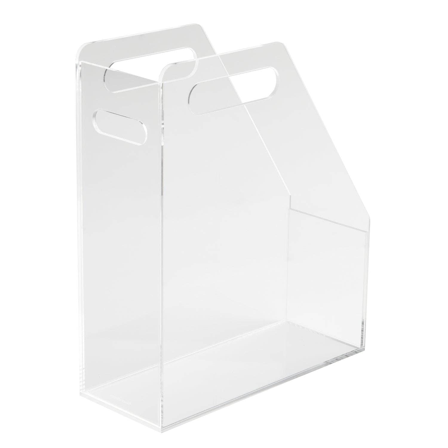 Fine Line Acrylic Magazine File - 4" x 10" x 12" File Holder