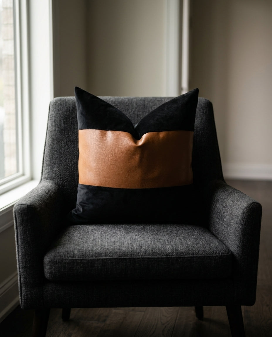Decorative Throw Pillow — Modern Living Room Lifestyle | Generated by Modelize