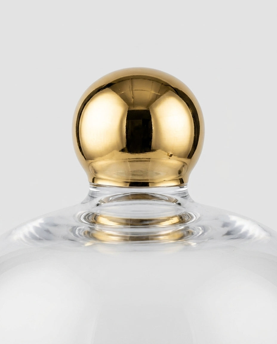 Glass Cloche — Gold Knob Macro Detail | Generated by Modelize