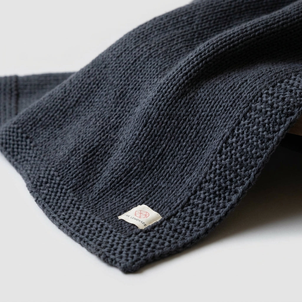 Throw blanket — Textural Knit Detail | Generated by Modelize