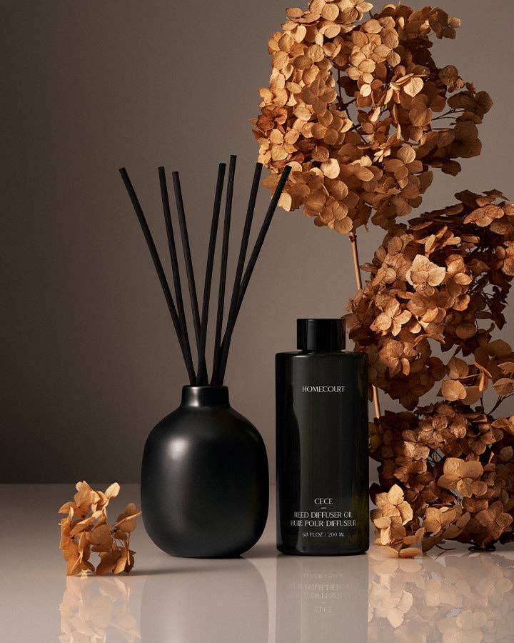 Homecourt Cece Fragrance Reed Diffuser Set - Matte Black