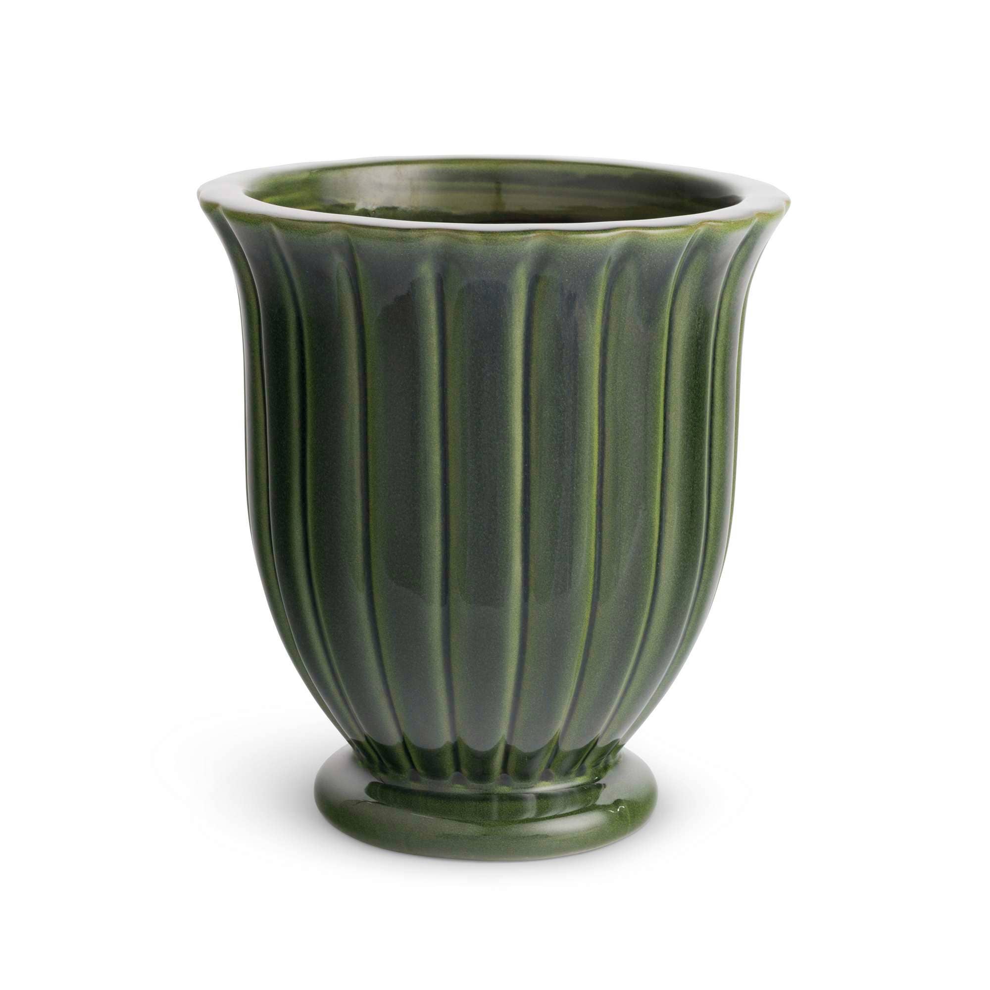 Kathryn Large Green Reactive Glaze Earthenware Ceramic Planter