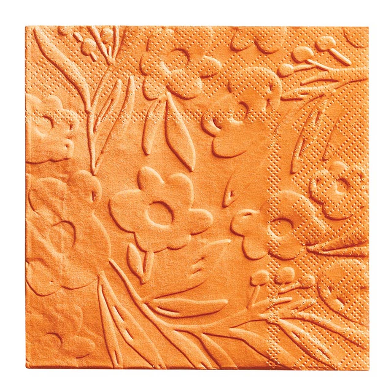 Embossed Cocktail Napkins - Flowers: Material
