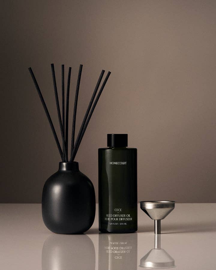 Homecourt Cece Fragrance Reed Diffuser Set - Matte Black