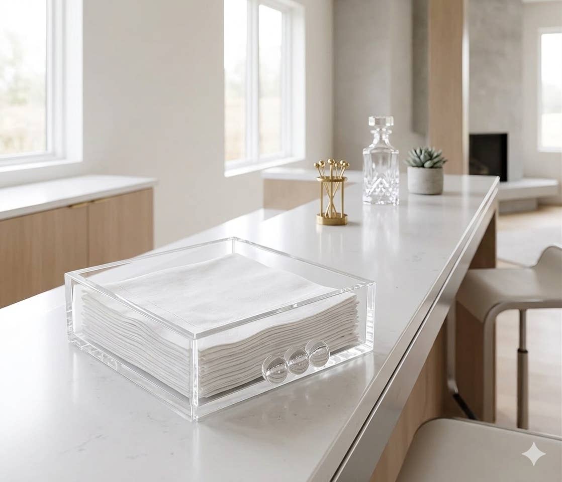 Cocktail Napkin Holder, Bubble