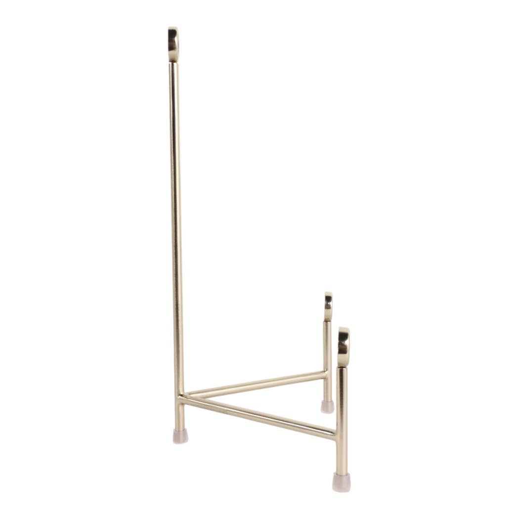 Decorative Object - Gold Metal Acrylic Easel Stand, 13 in.