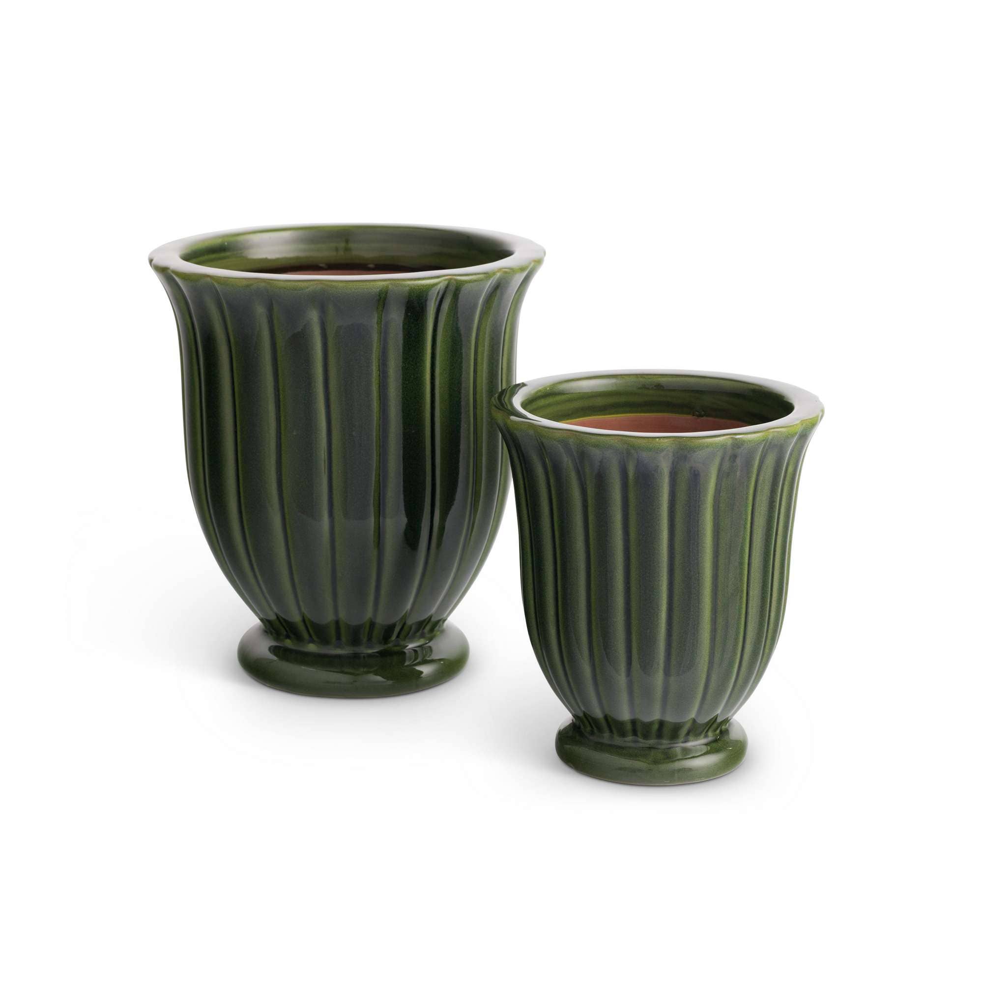 Kathryn Green Reactive Glaze Earthenware Ceramic Planter Set