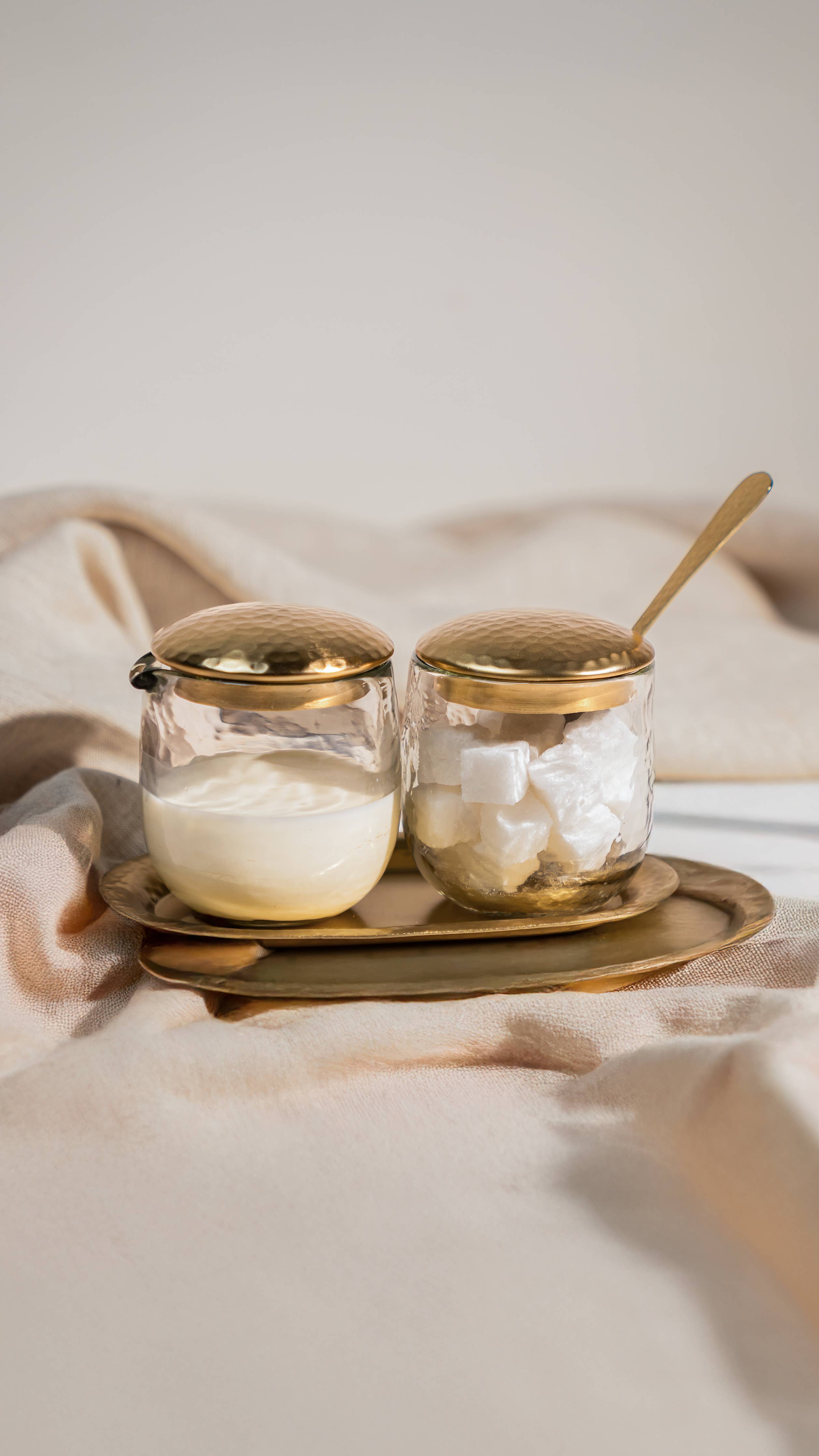 Pebbled Sugar and Creamer Set
