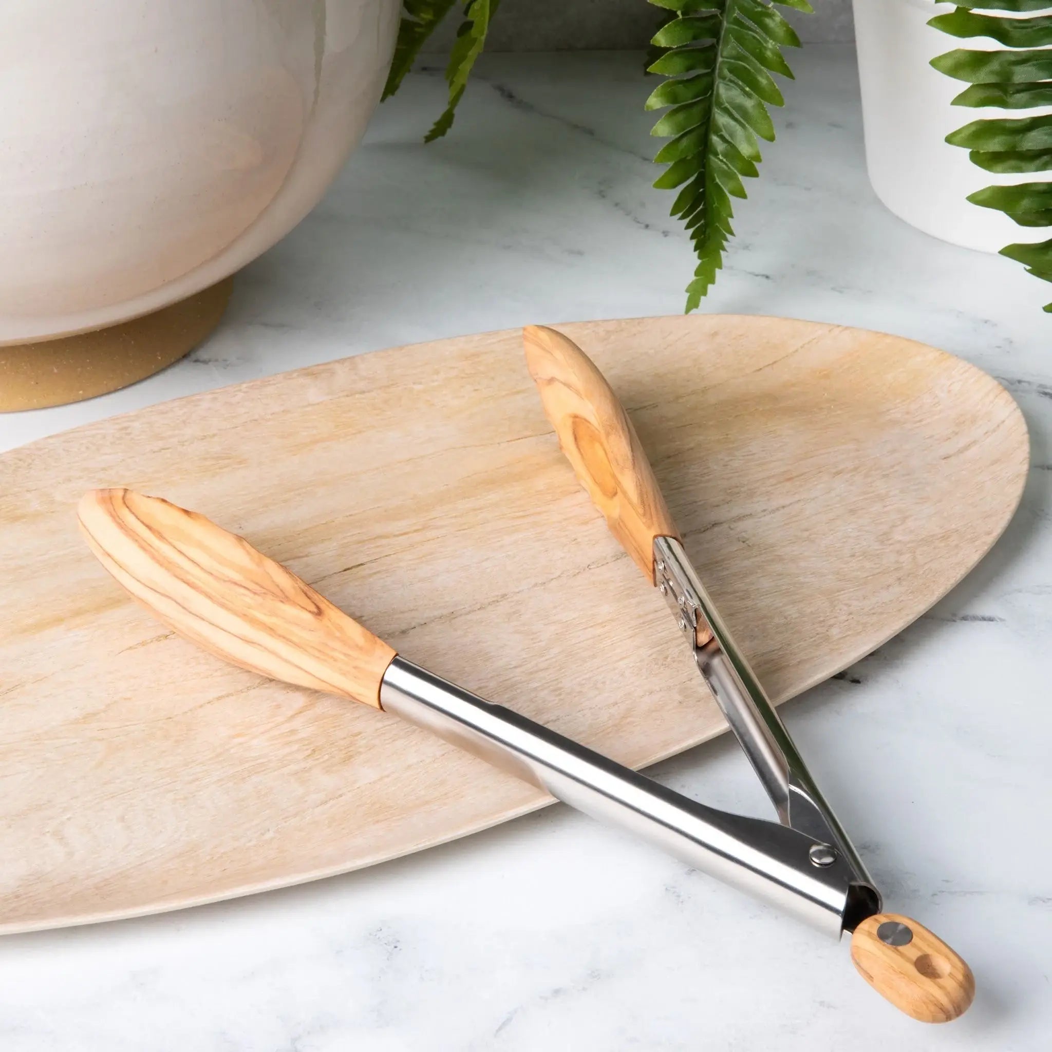Olive Wood Cooking Utensil Set – Nontoxic, Plastic free: 7 Piece Set