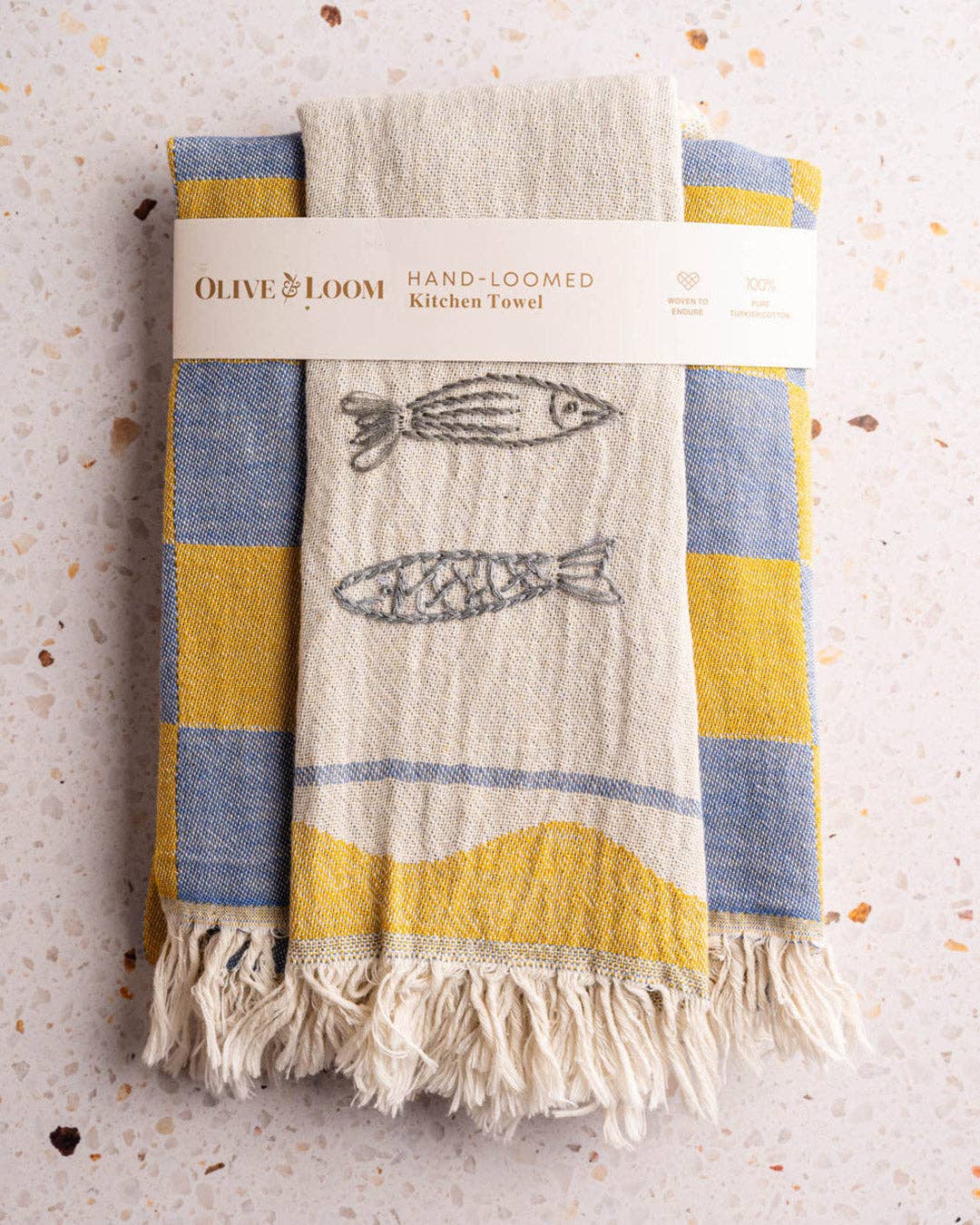 Sardine - Hand Stitched Kitchen Towel