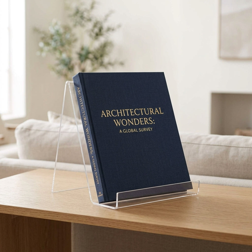 Acrylic Display Easel — In-Use Lifestyle | Generated by Modelize