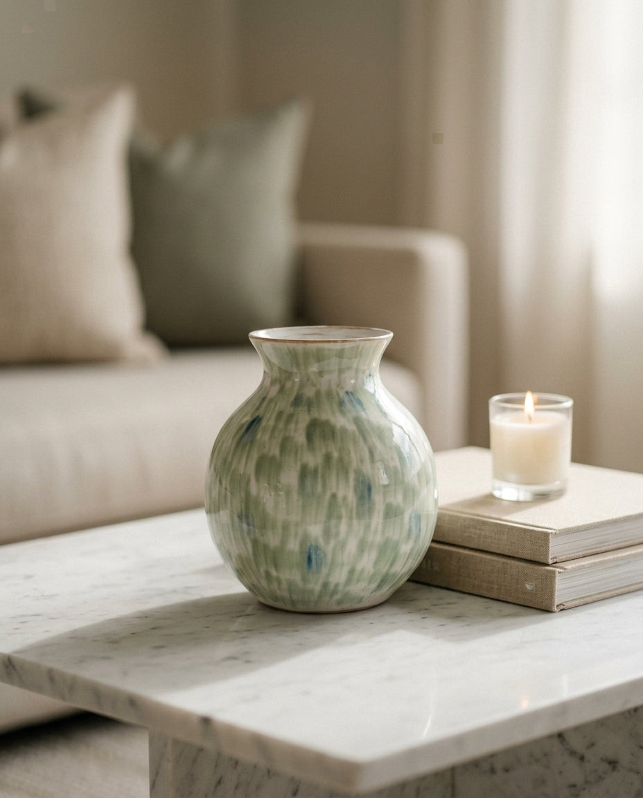 Large Stoneware Vase — Living Room Centerpiece | Generated by Modelize