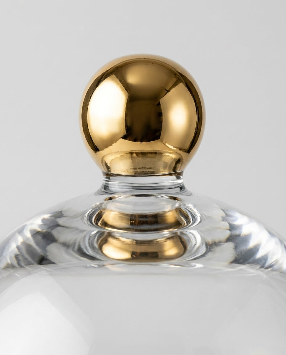 Glass Cloche — Gold Knob Detail | Generated by Modelize