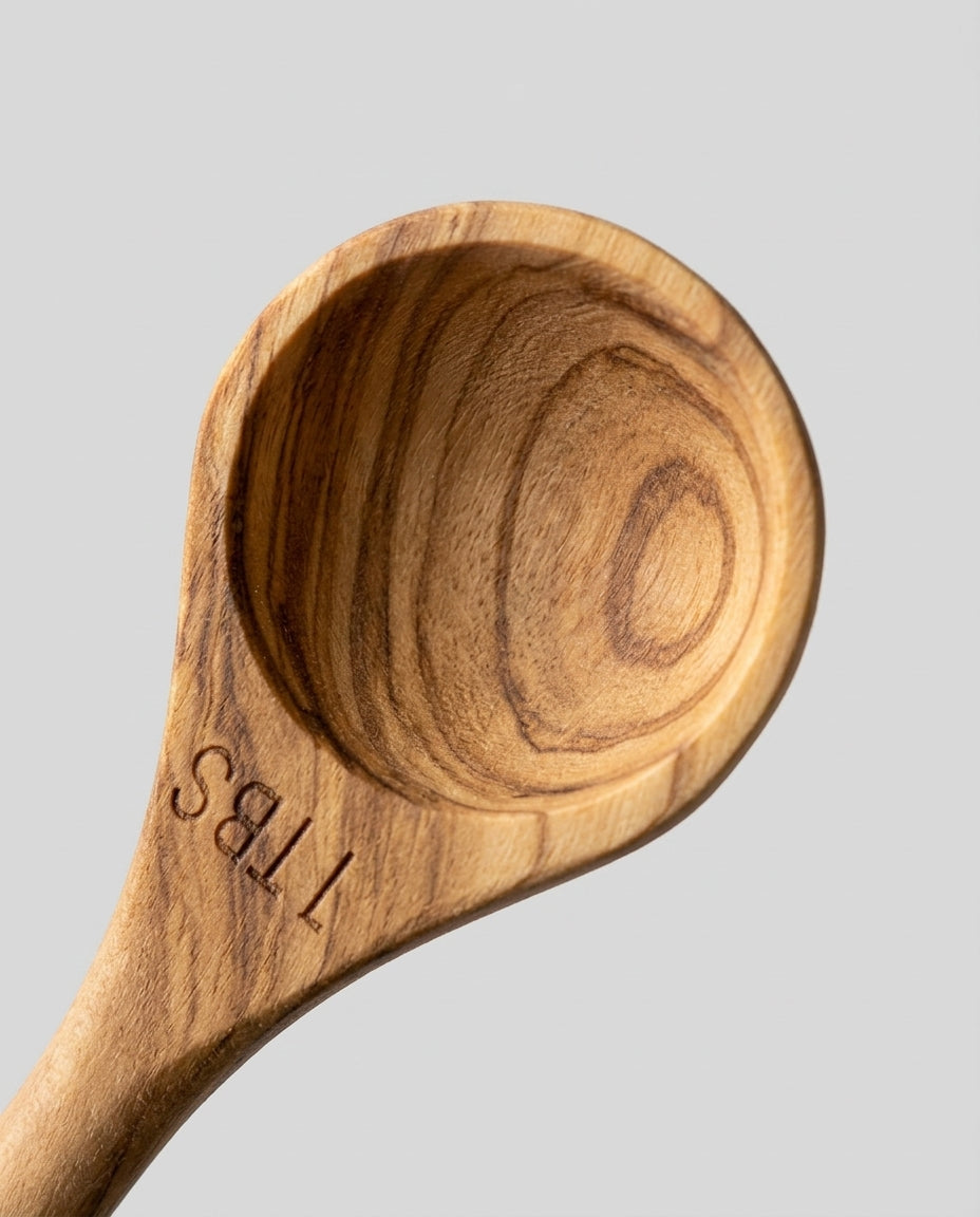 Measuring spoons set — Grain and Engraving Detail | Generated by Modelize