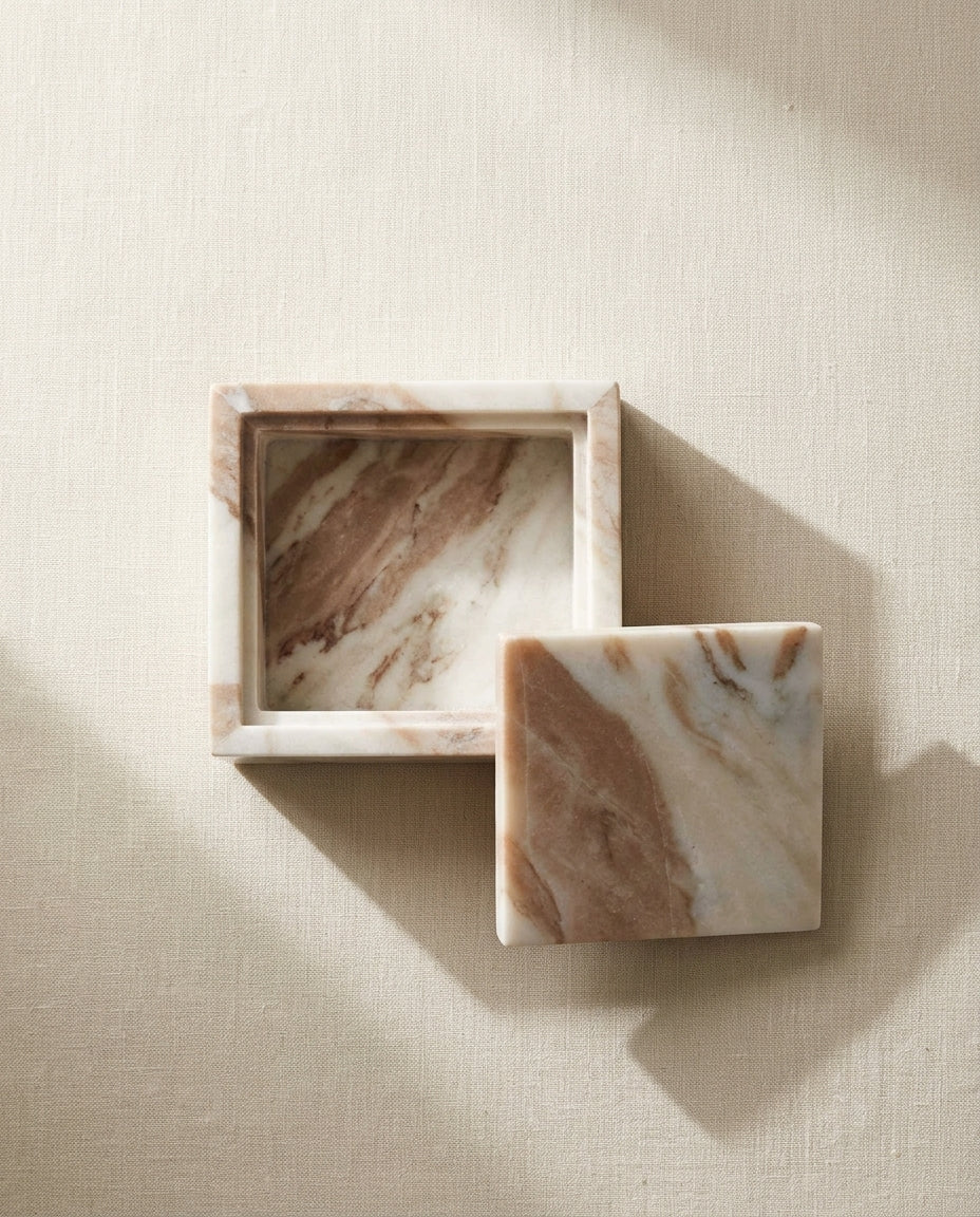 Decorative Lidded Box — Top-Down Trinket Display | Generated by Modelize