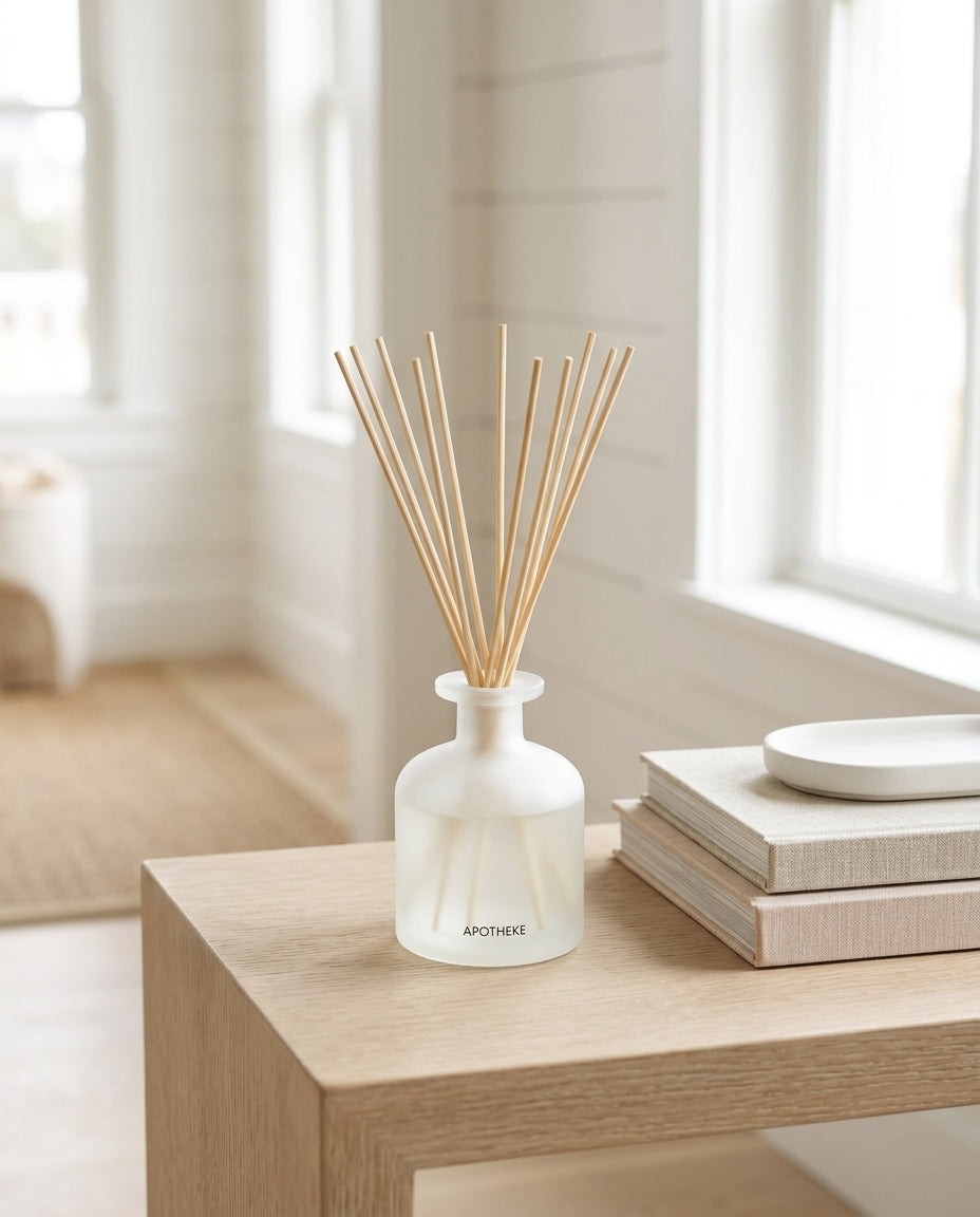 Home fragrance reed diffuser — Coastal Entryway Lifestyle | Generated by Modelize