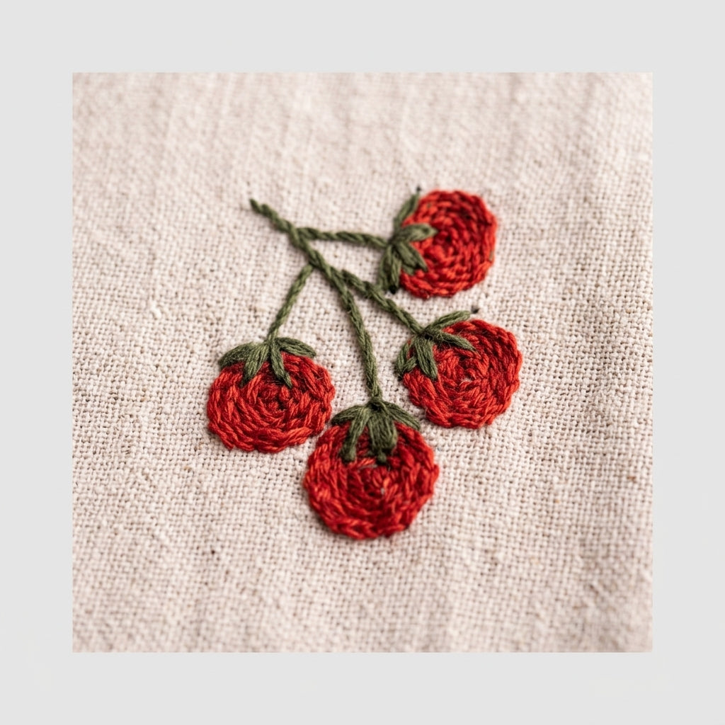 Kitchen Towel — Embroidery Detail | Generated by Modelize