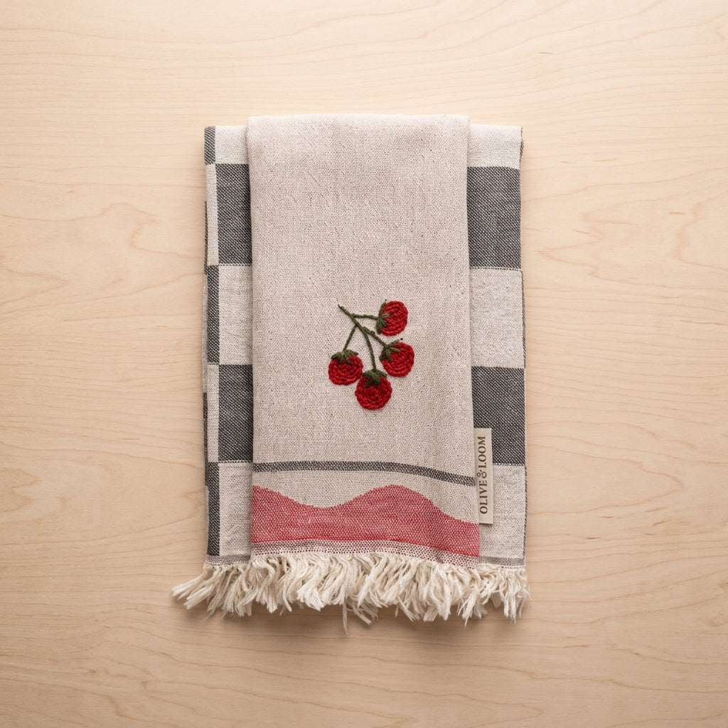 Kitchen Towel — Unfolded Flat Lay | Generated by Modelize