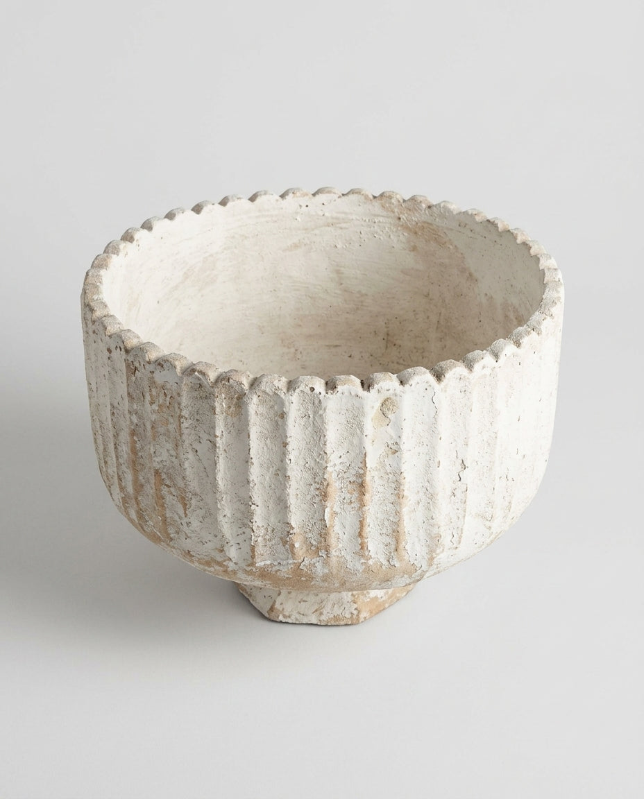 Footed decorative pot — Angled Studio Shot | Generated by Modelize