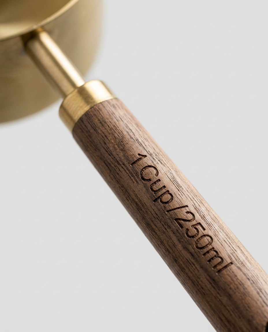 Measuring Cups Set — Engraving Detail | Generated by Modelize